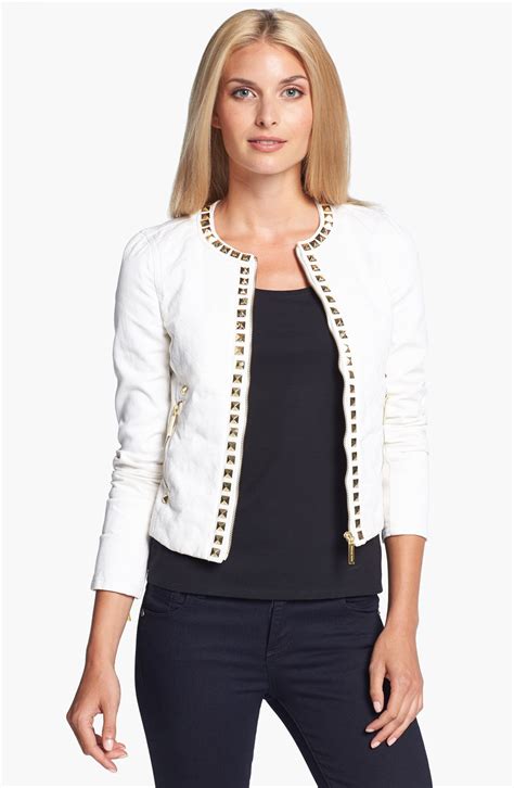 michael kors travel jacket|michael kors denim jacket.